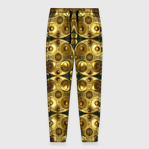 Мужские брюки Золотые защитные пластины / 3D-принт – фото 1