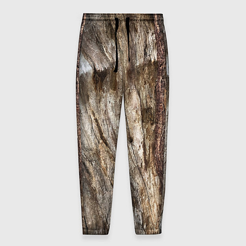 Мужские брюки Текстура коры дерева платана / 3D-принт – фото 1