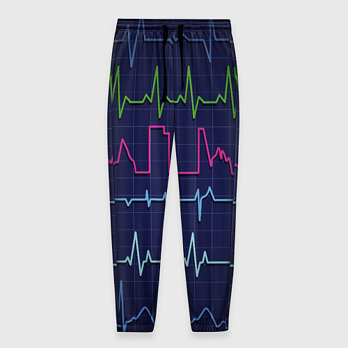 Мужские брюки Color pulse / 3D-принт – фото 1