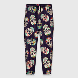 Мужские брюки Узор с черепами Pattern with skulls