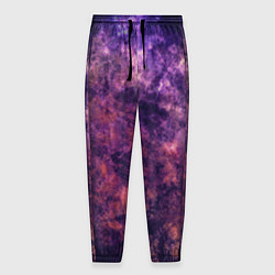 Брюки на резинке мужские Текстура - Purple galaxy, цвет: 3D-принт