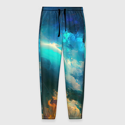 Мужские брюки Далекий космос / 3D-принт – фото 1