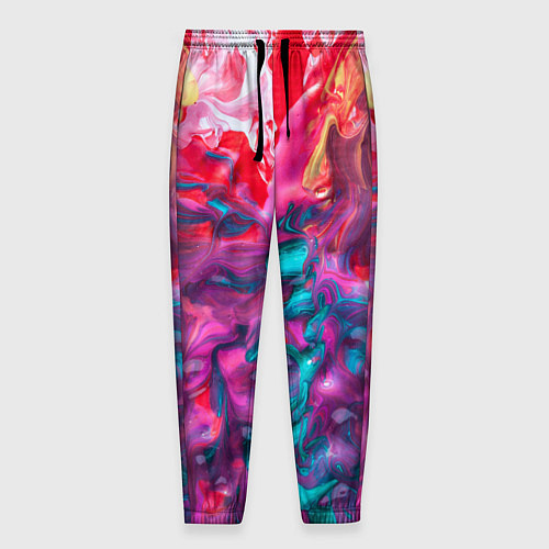 Мужские брюки Феерия жидких красок / 3D-принт – фото 1