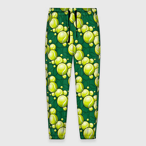 Мужские брюки Большой теннис - мячики / 3D-принт – фото 1