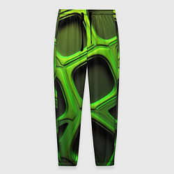 Мужские брюки Объемные зеленые соты