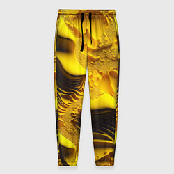 Мужские брюки Желтая объемная текстура