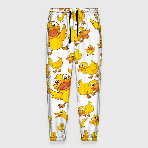 Мужские брюки Yellow ducklings / 3D-принт – фото 1