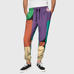 Брюки на резинке мужские Современный авангард, цвет: 3D-принт — фото 2