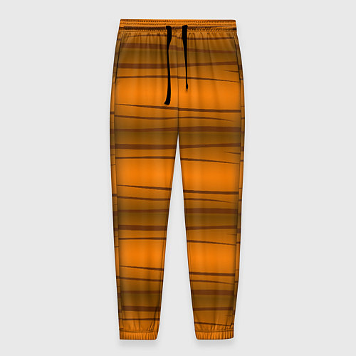 Мужские брюки Текстура бревна горизонтальные / 3D-принт – фото 1