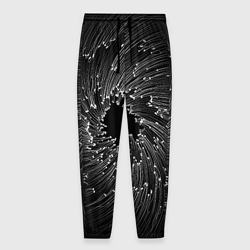 Мужские брюки Абстракция черная дыра / 3D-принт – фото 1