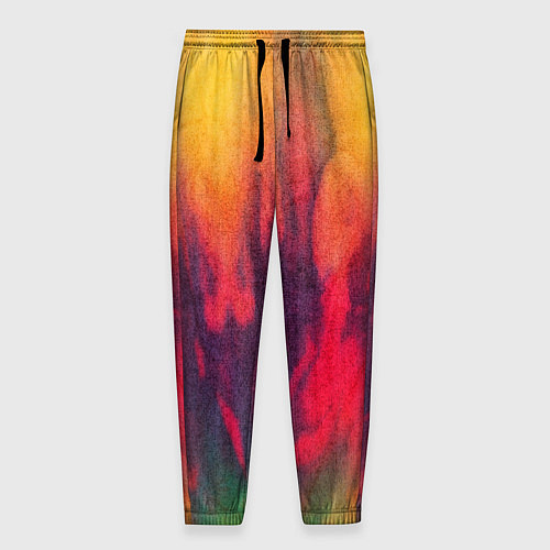 Мужские брюки Огненный тай дай / 3D-принт – фото 1