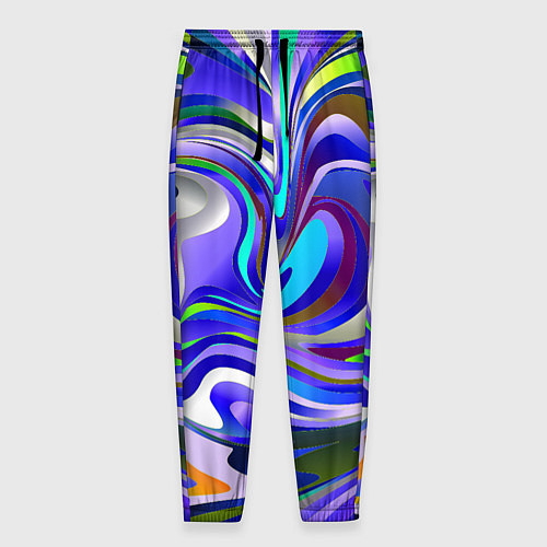 Мужские брюки Цветомузыка настроения / 3D-принт – фото 1