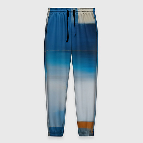 Мужские брюки Синяя палитра / 3D-принт – фото 1