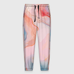 Мужские брюки Розовый рассвет абстрактный узор