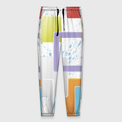Мужские брюки Абстрактный фон красочные квадраты гранж