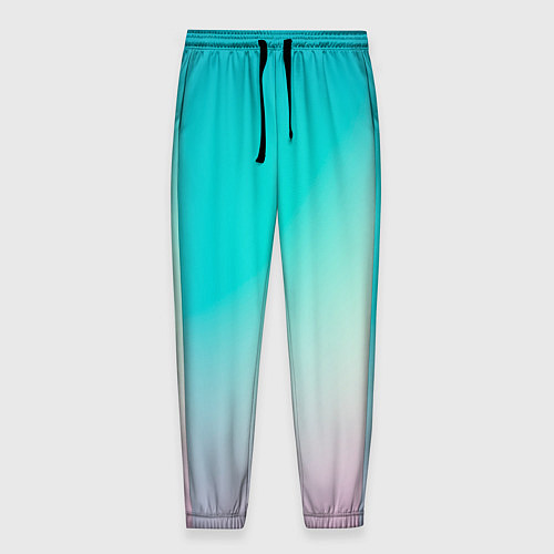 Мужские брюки Розовоголубые цвета / 3D-принт – фото 1