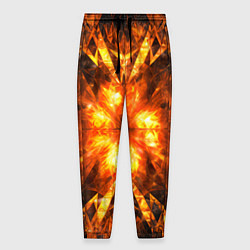 Брюки на резинке мужские Fire abstract, цвет: 3D-принт