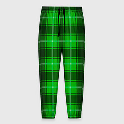 Мужские брюки Шотландка ярко-зелёный
