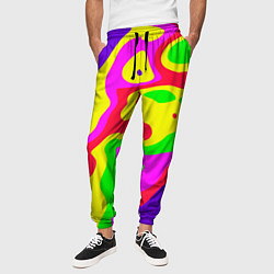 Брюки на резинке мужские Абстракция пять цветов, цвет: 3D-принт — фото 2