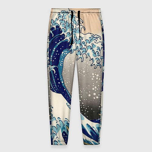 Мужские брюки Великая волна от Канагава / 3D-принт – фото 1