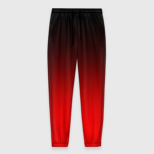 Мужские брюки Градиент: от черного до ярко-красного / 3D-принт – фото 1