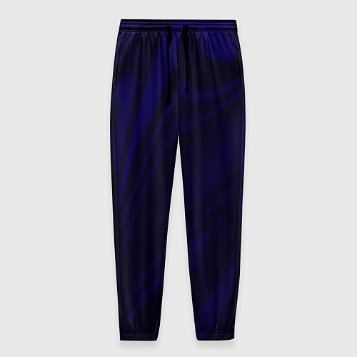 Мужские брюки Абстракция ночной тёмно-синий / 3D-принт – фото 1