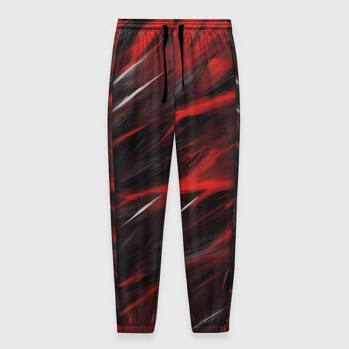 Мужские брюки Красный шторм / 3D-принт – фото 1