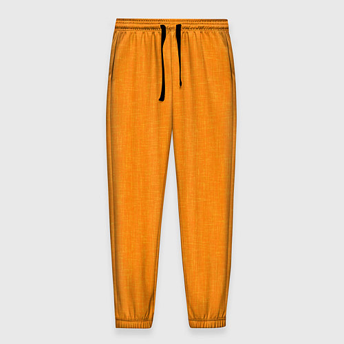 Мужские брюки Жёлто-оранжевый текстура однотонный / 3D-принт – фото 1