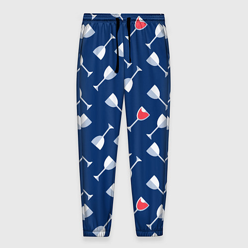 Мужские брюки Бокальчик винишка / 3D-принт – фото 1