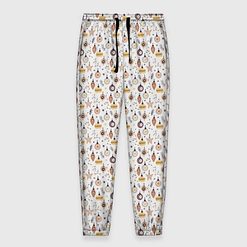 Мужские брюки Ёлочные игрушки / 3D-принт – фото 1