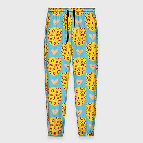 Мужские брюки Каракули леопарда / 3D-принт – фото 1