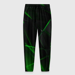 Мужские брюки Зелёные узоры текстура