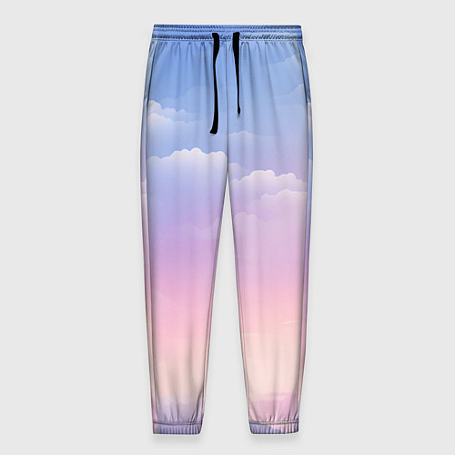 Мужские брюки Нежные краски неба / 3D-принт – фото 1