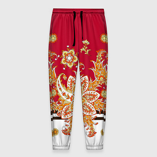 Мужские брюки Сказочный цветочный узор / 3D-принт – фото 1