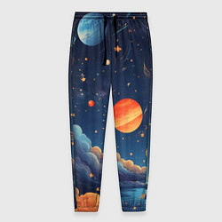 Мужские брюки Нарисованный космос