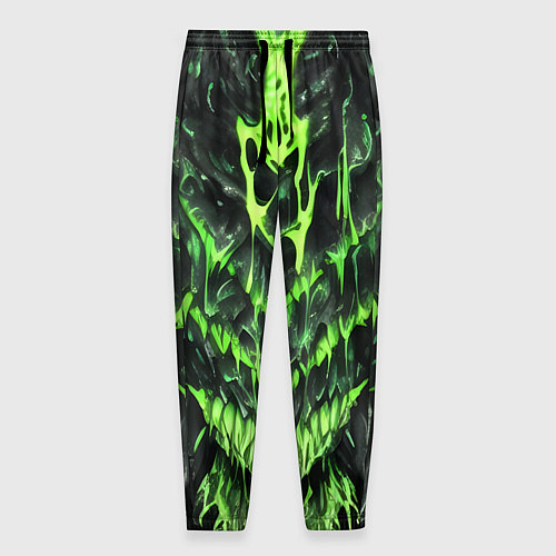 Мужские брюки Green slime / 3D-принт – фото 1