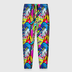 Брюки на резинке мужские Multicolored guitars, цвет: 3D-принт