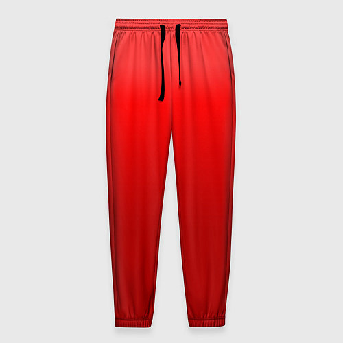 Мужские брюки Кроваво-красный градиент / 3D-принт – фото 1