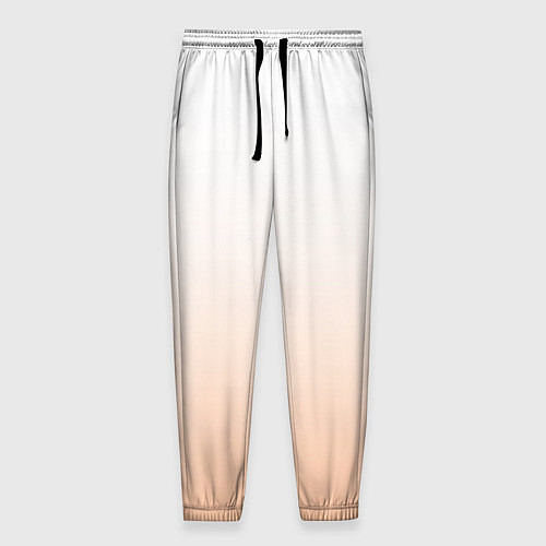 Мужские брюки Персиково-белый градиент / 3D-принт – фото 1