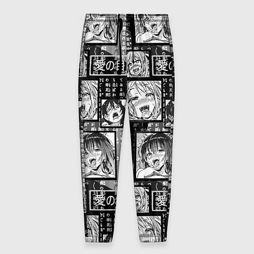 Мужские брюки Ahegao cartoon / 3D-принт – фото 1