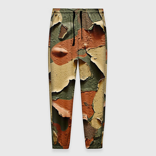 Мужские брюки Реалистичный камуфляж из краски / 3D-принт – фото 1