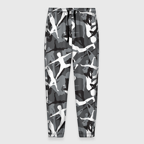 Мужские брюки Гимнастика - камуфляж / 3D-принт – фото 1