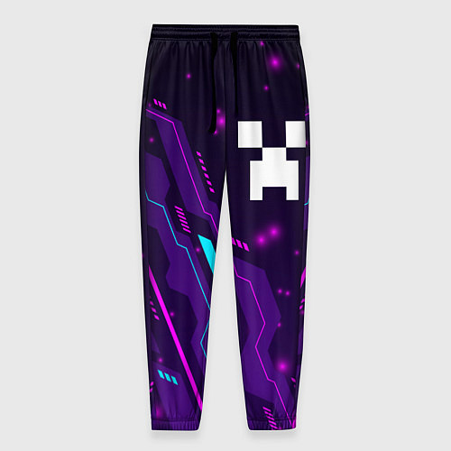 Мужские брюки Minecraft neon gaming / 3D-принт – фото 1