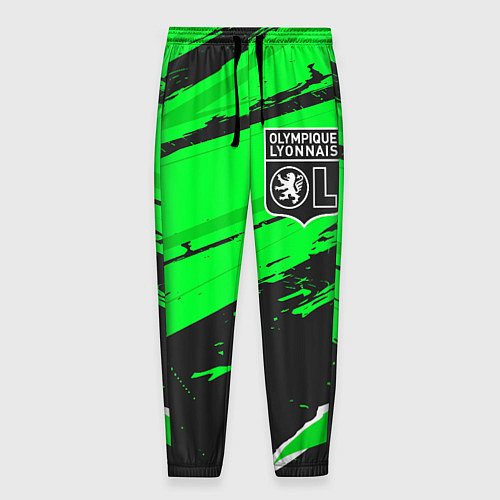 Мужские брюки Lyon sport green / 3D-принт – фото 1