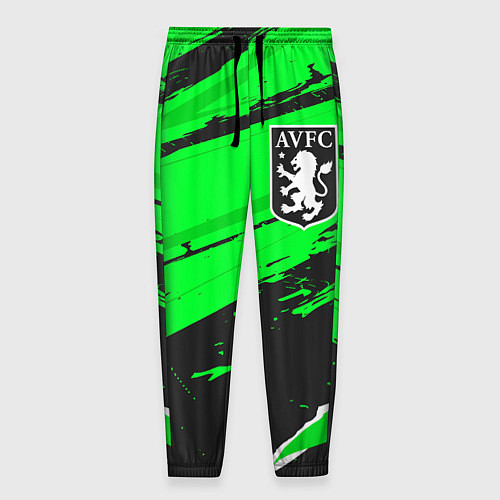Мужские брюки Aston Villa sport green / 3D-принт – фото 1