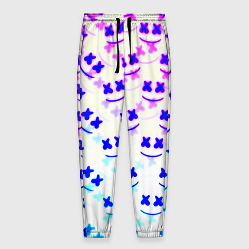 Мужские брюки Marshmello pattern neon / 3D-принт – фото 1