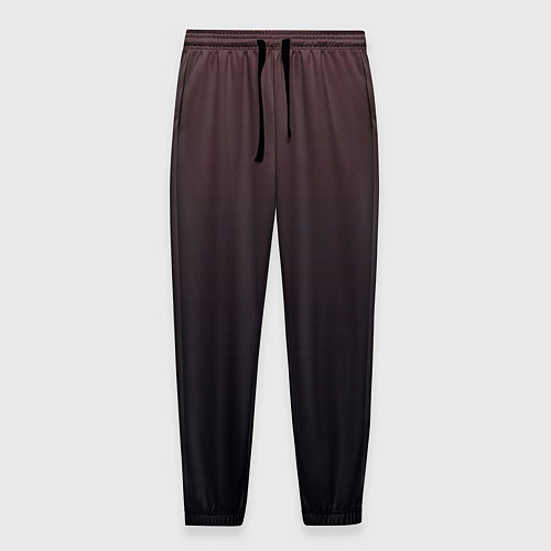 Мужские брюки Градиент тёмный бордовый / 3D-принт – фото 1