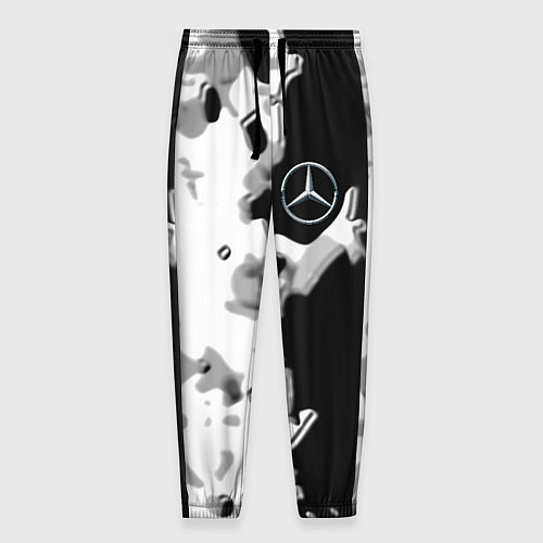 Мужские брюки Mercedes benz sport germany steel / 3D-принт – фото 1