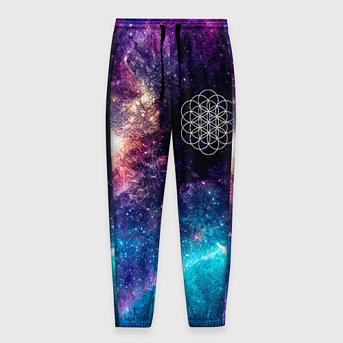 Мужские брюки Coldplay space rock / 3D-принт – фото 1