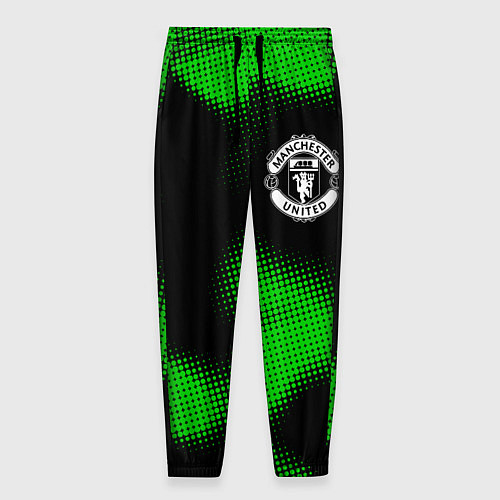Мужские брюки Manchester United sport halftone / 3D-принт – фото 1
